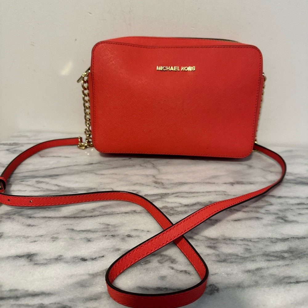 Michael Kors Vibrant Red Crossbody Bag